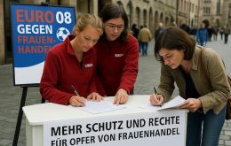 Euro 2008 Aktion gegen Frauenhandel: 70.000 Unterschriften gesammelt