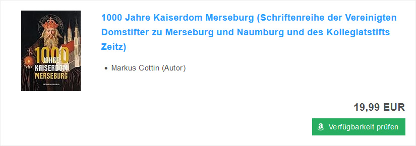 1000 Jahre Kaiserdom Merseburg (Schriftenreihe bei Amazon)