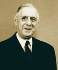 Charles de Gaulle im Jahr 1963