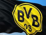 Flagge des Fusballverein Borussia Dortmund 09