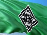 Flagge des Fussball Verein Borussia Mönchengladbach