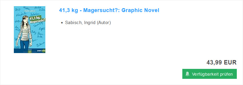 41,3 kg - Magersucht? von Ingrid Sabisch