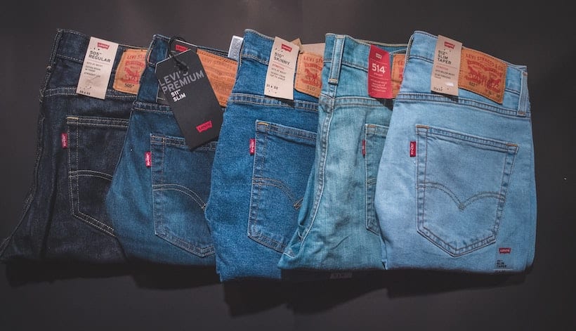 Jeans Mode von Levi Strauss, der Vater der Jeans