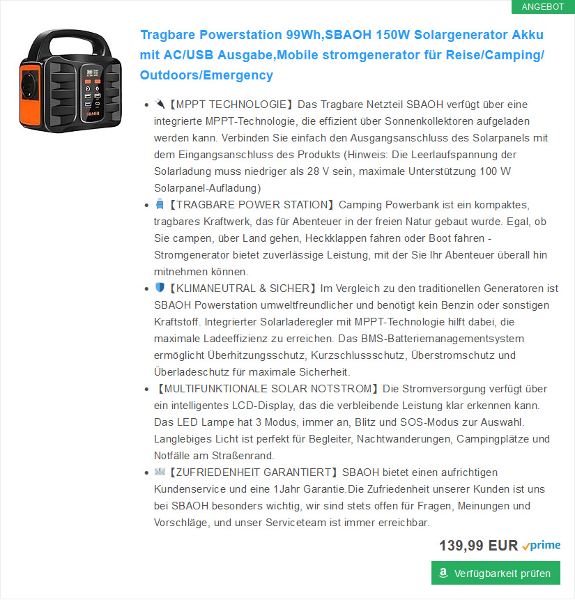 3000 Watt Photovoltaikanlage für Eigenverbrauch