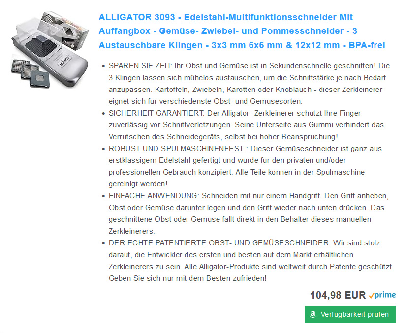 Alligator 3093 Stainless Steel