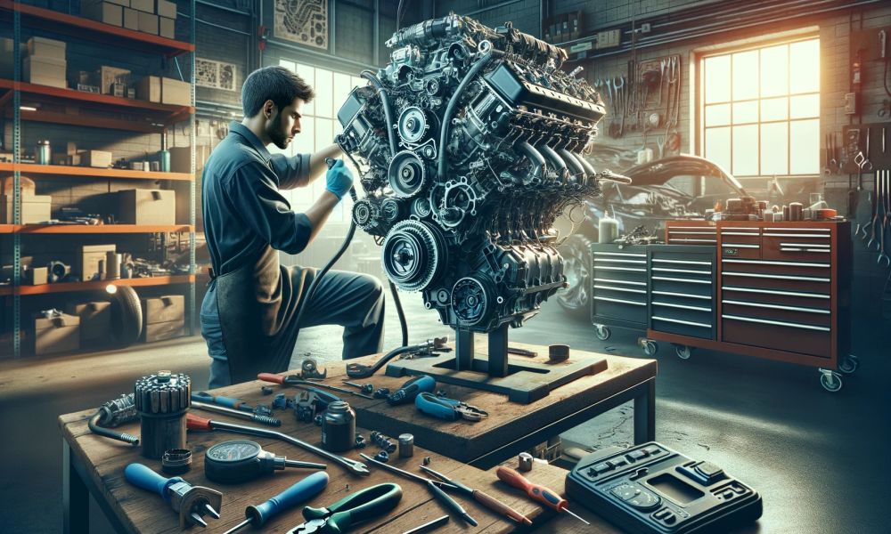 Autowerkstat Motorinstandsetzung