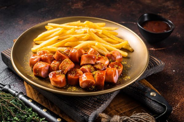 Currywurst auf dem Festival in Neuwied