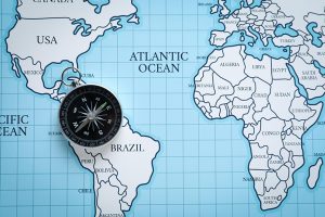 Die Atlantikroute der Queen Mary 2