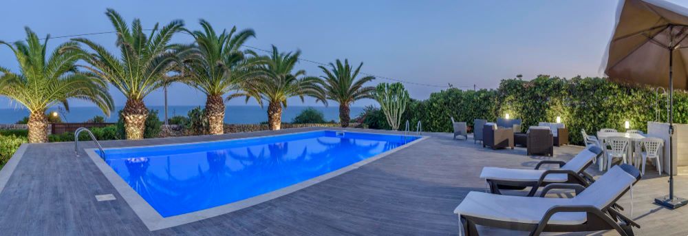Abend Aussicht in der Finca