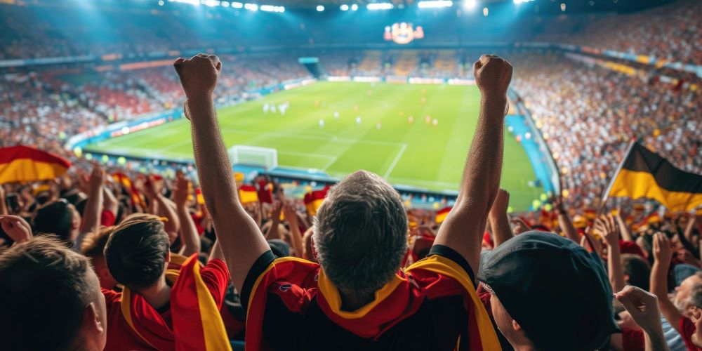 Fußballspiel im Stadion