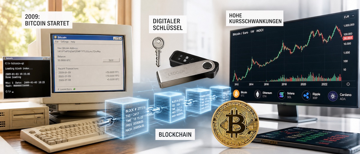 Die Ursprünge des Bitcoins
