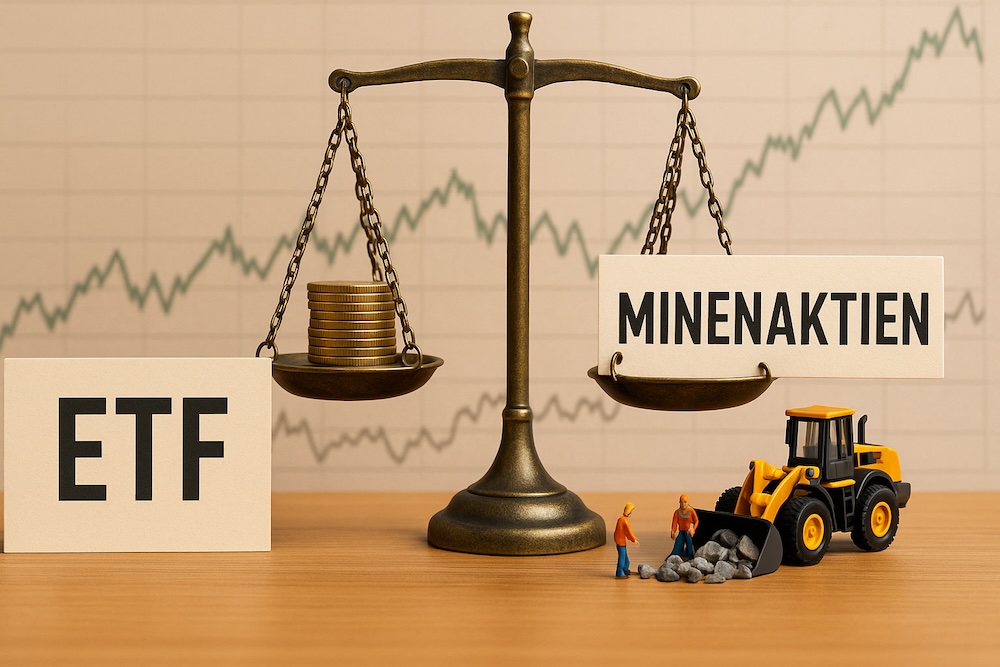 ETF vs. Minenaktien - Unterschiede