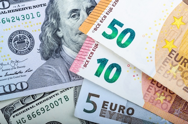 US-Dollar und Euro