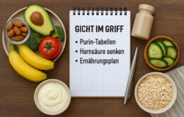 Gicht im Griff: Purin-Tabellen, Harnsäure senken & Ernährungsplan