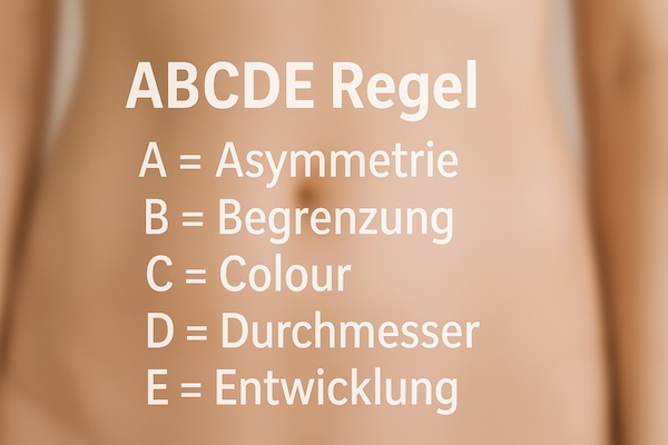 ABCDE-Regel Hautuntersuchung