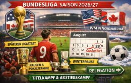 Bundesliga legt Kalender für die Saison 2026/27 fest – Weltmeisterschaft prägt den deutschen Fußballkalender