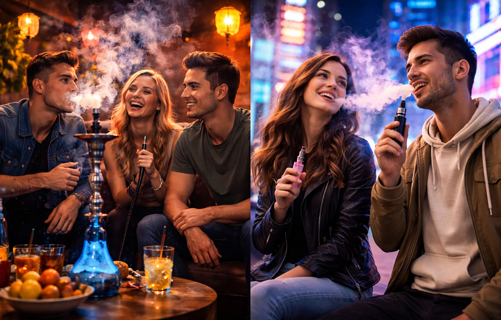 Rauchzeichen im Wandel: Warum die E-Zigarette die Shisha als Jugendtrend ablöst