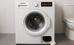 Siemens-Waschmaschine Fehler E18: Was tun, wenn die Maschine nicht abpumpt?