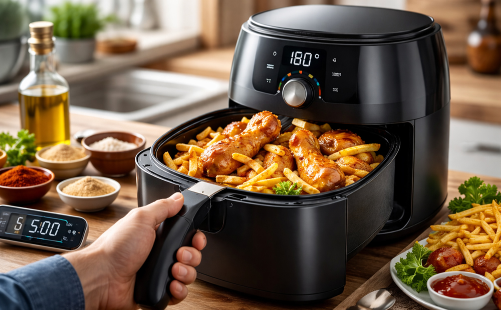 Heißluftfritteuse richtig nutzen: Temperaturen & Zeiten