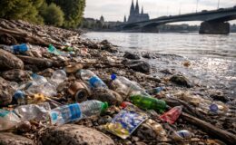 Verschmutzter Rhein: Bis zu 10 Tonnen Müll pro Tag