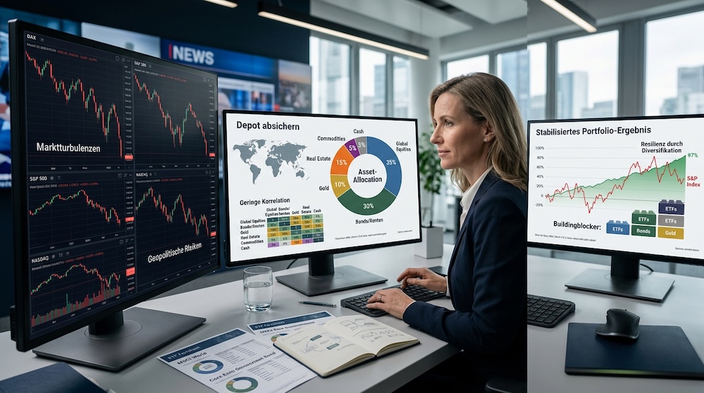 Depot absichern: So reduziert man das Risiko mit Diversifikation & Korrelation