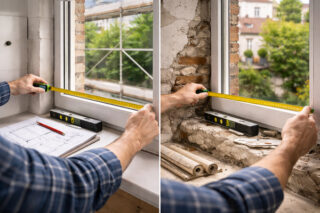Wie entscheidend sind bauliche Besonderheiten für das präzise Ausmessen der Fenster?