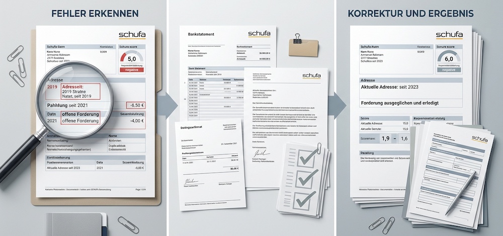 Fehlerhafte Einträge erkennen und korrigieren