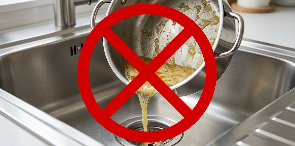 Fett gehört nicht in den Abfluss