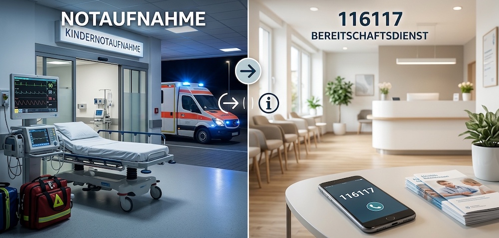 Wann die Kindernotaufnahme im Krankenhaus die richtige Wahl ist