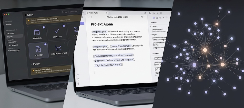 Plugins, Verknüpfungen und Graph-Ansicht