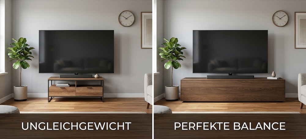 Ist weniger beim Fernsehunterschrank wirklich mehr?