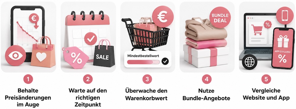 Weitere Strategien, um bei SHEIN weniger auszugeben