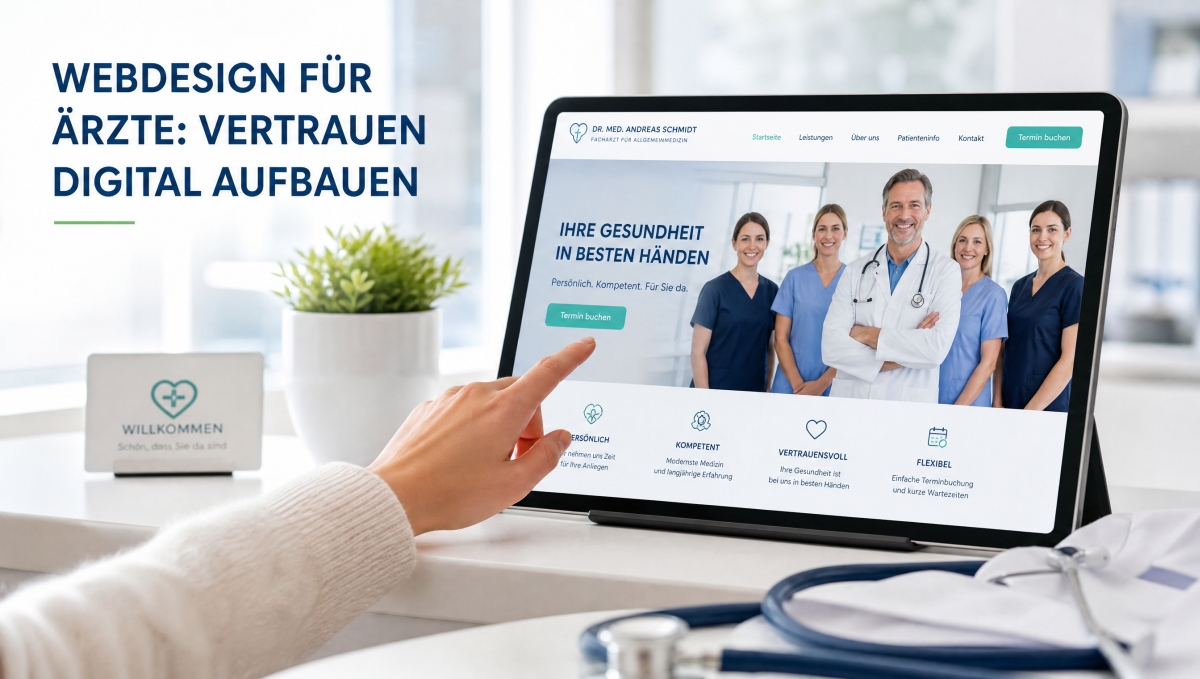 Webdesign für Ärzte: Vertrauen, Barrierefreiheit und schnelle Orientierung