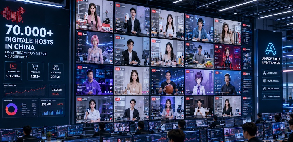 China testet digitale Hosts im großen Maßstab