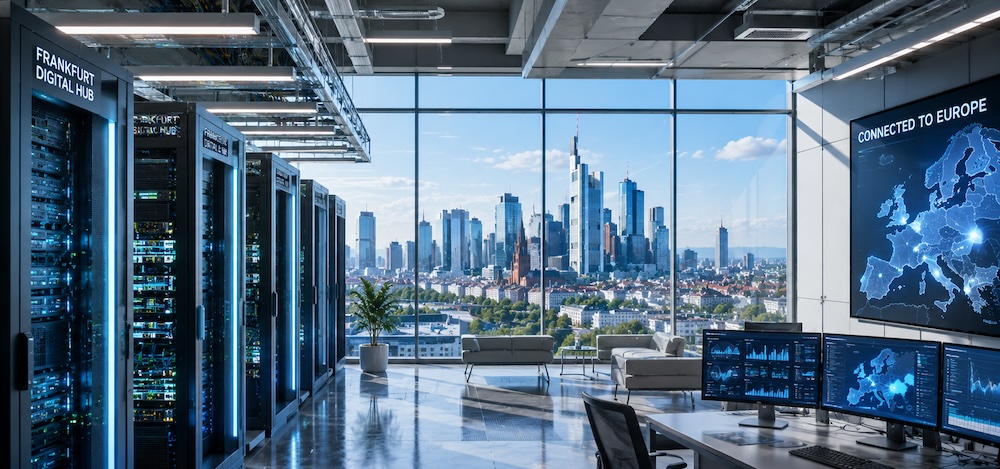 Frankfurt ist Europas digitale Drehscheibe