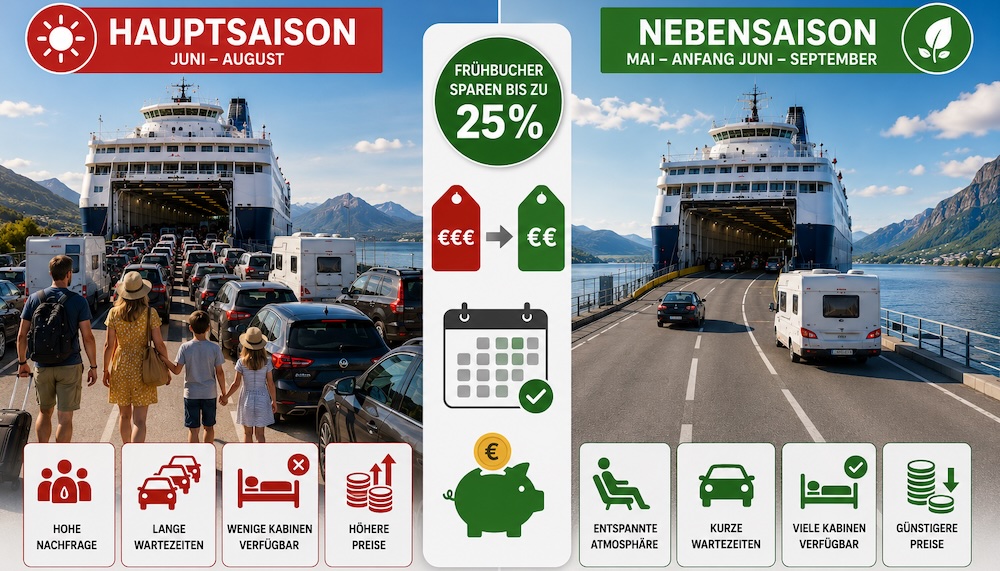Hauptsaison vs Nebensaison
