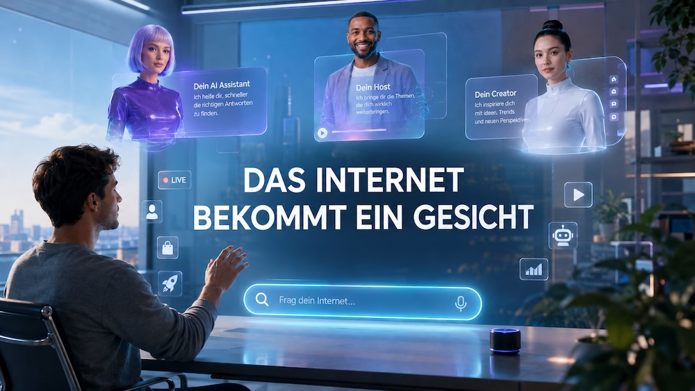 Das Internet wird live: Kommt jetzt das Netz mit KI-Begleitern?