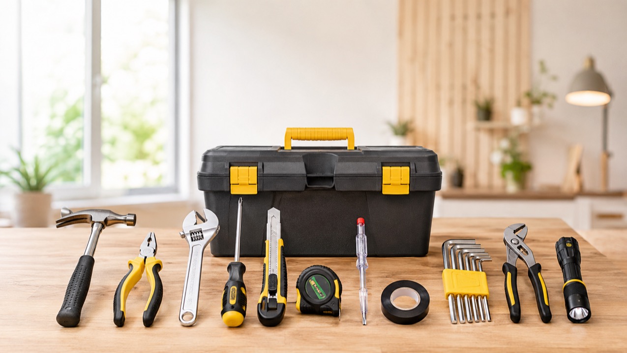 Minimaler Werkzeugkasten: 12 Tools, mit denen du 80% aller Haushaltsprobleme selbst löst