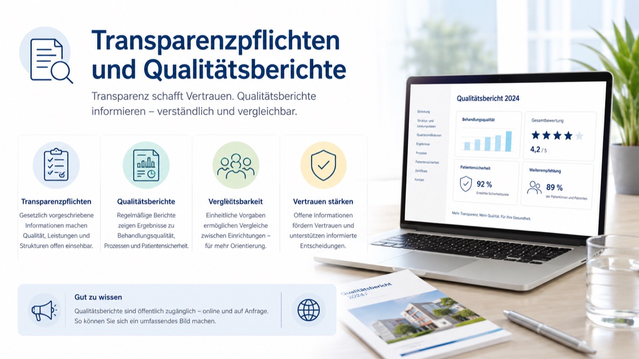 Transparenzpflichten und Qualitätsberichte