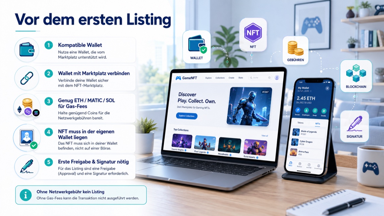 Welche Voraussetzungen vor dem ersten Listing nötig sind