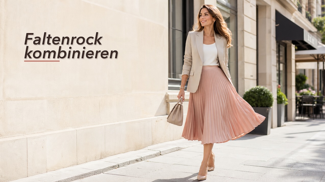 Faltenrock kombinieren: Die schönsten Outfit-Ideen für Büro und Freizeit