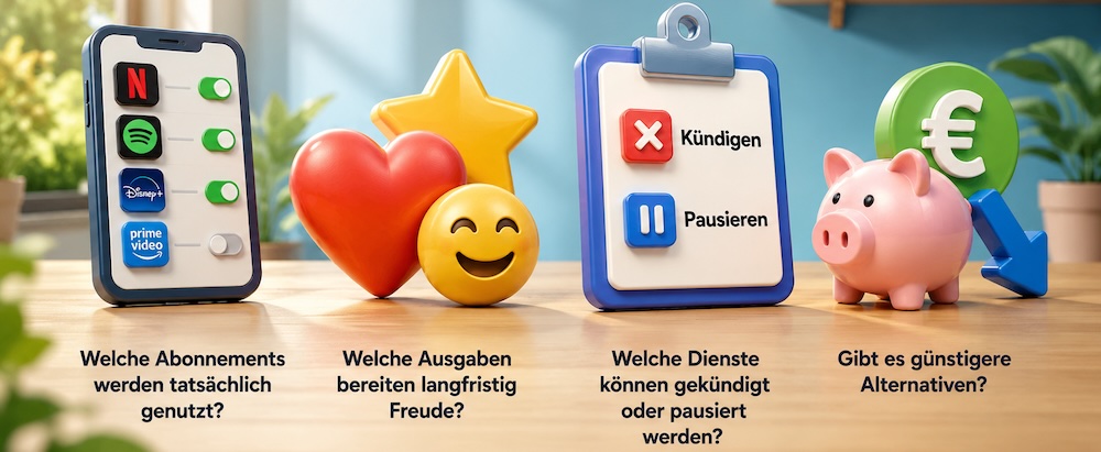 Das Freizeitbudget regelmäßig anpassen