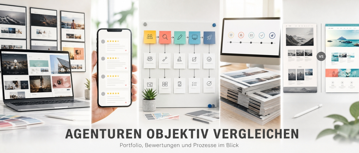 Wie lassen sich Webdesign-Agenturen aus Augsburg objektiv vergleichen?