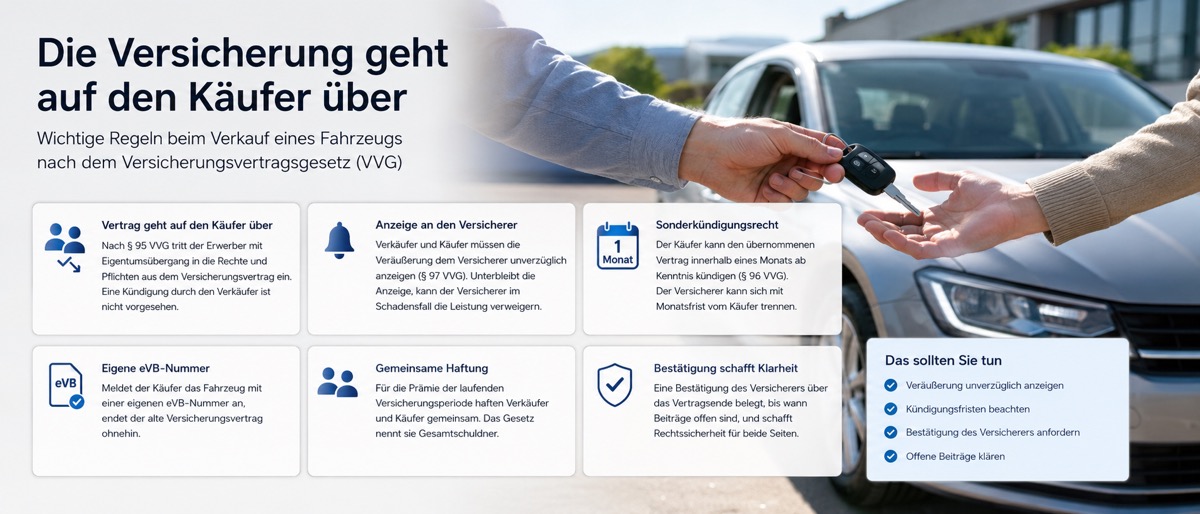 Die Versicherung geht auf den Käufer über