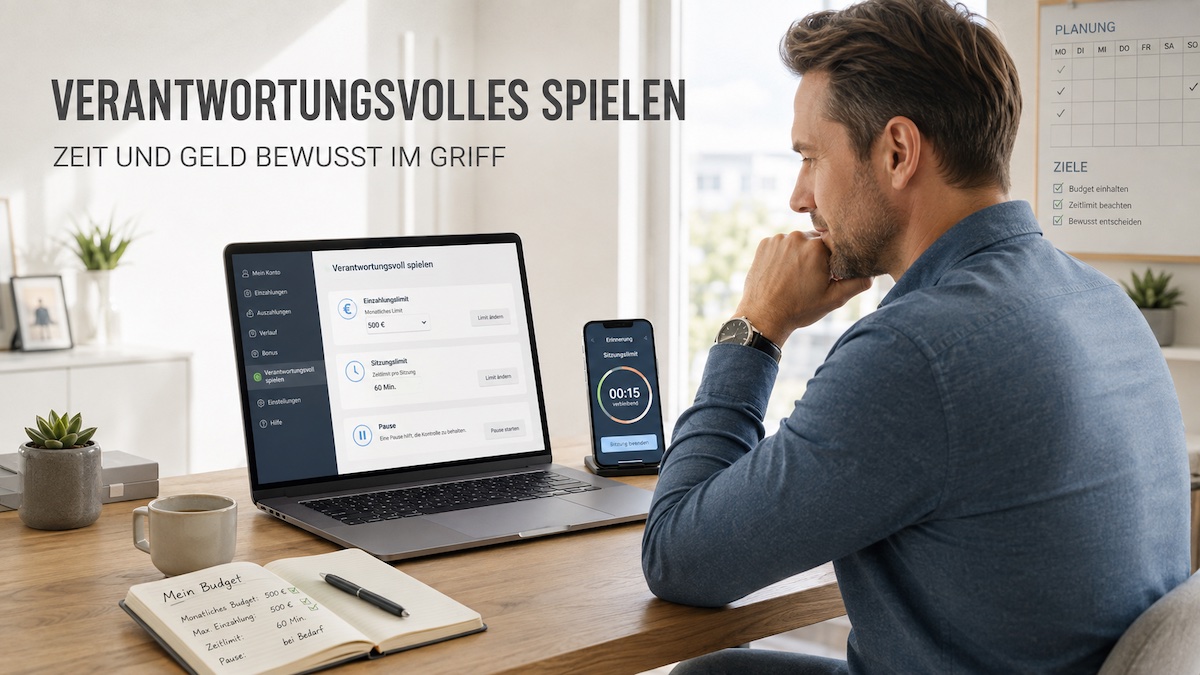 Nutze verantwortungsvolle Limits und setze klare Stopps