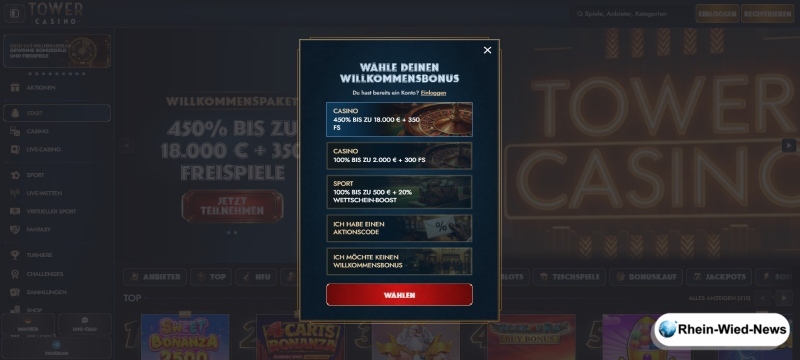 Crab Casino Bonus aktivieren